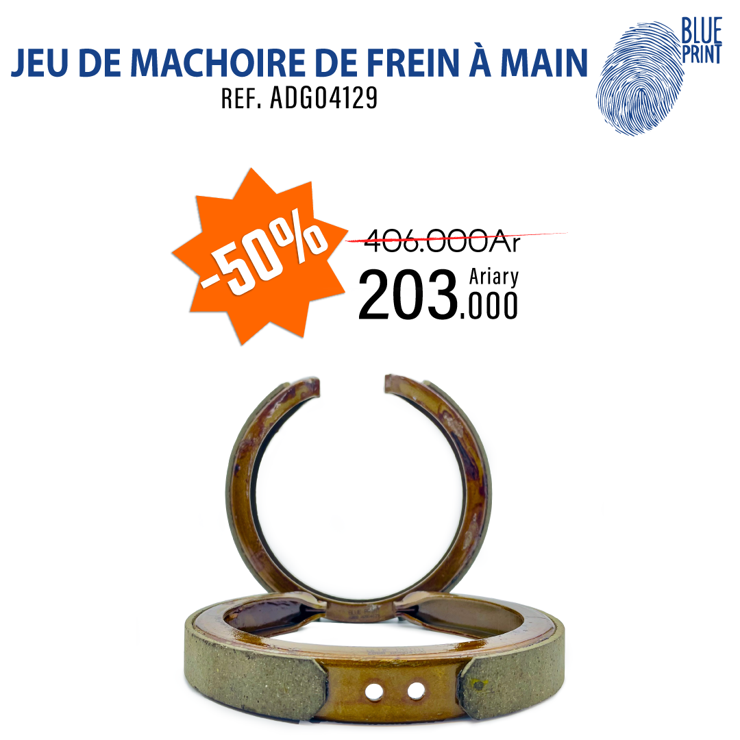 Blue Print Jeu De Mâchoires De Frein à Main ADG04129 – Compatibles SsangYong Rexton, Musso, Actyon – Qualité Fiable