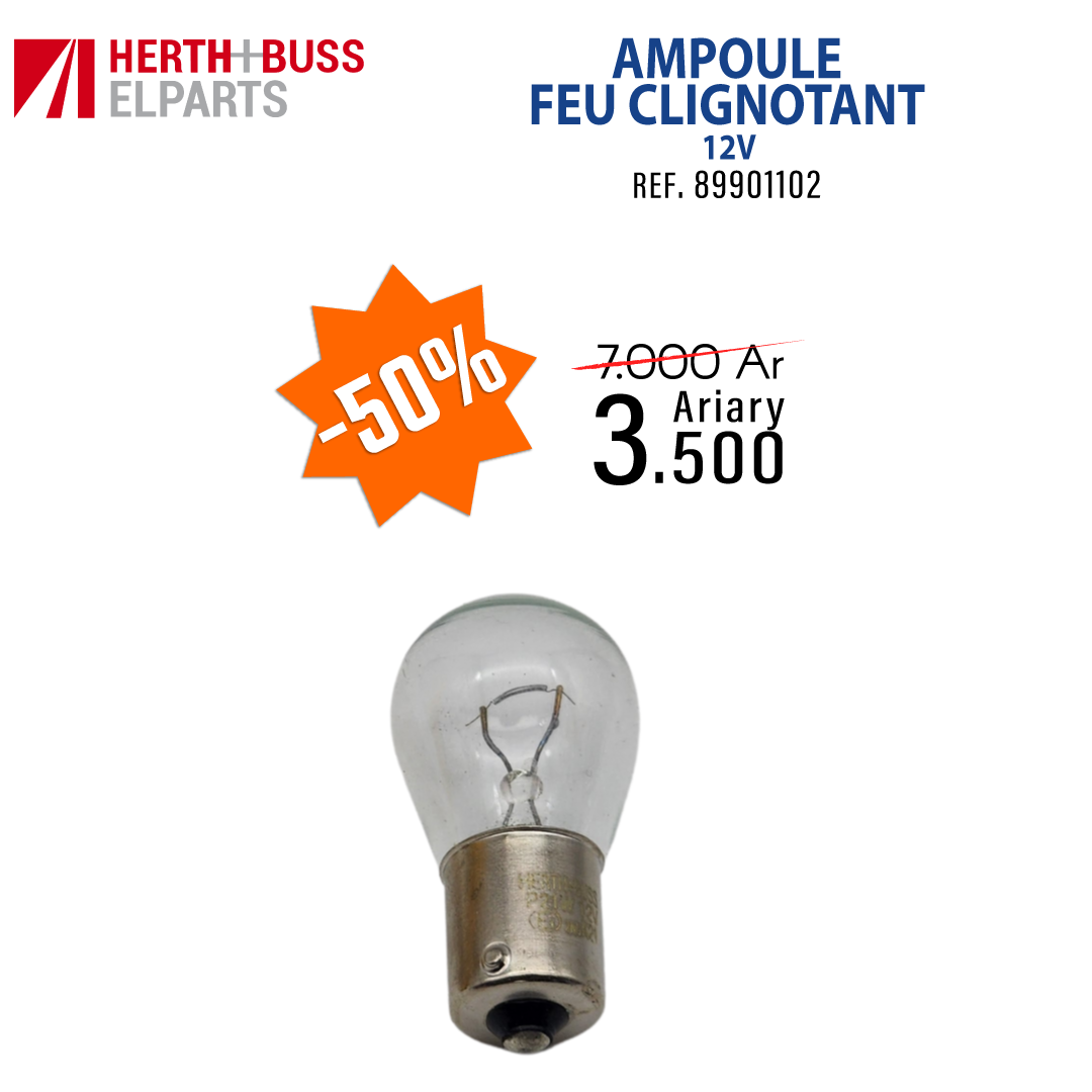 Ampoule, feu clignotant 12V P21W