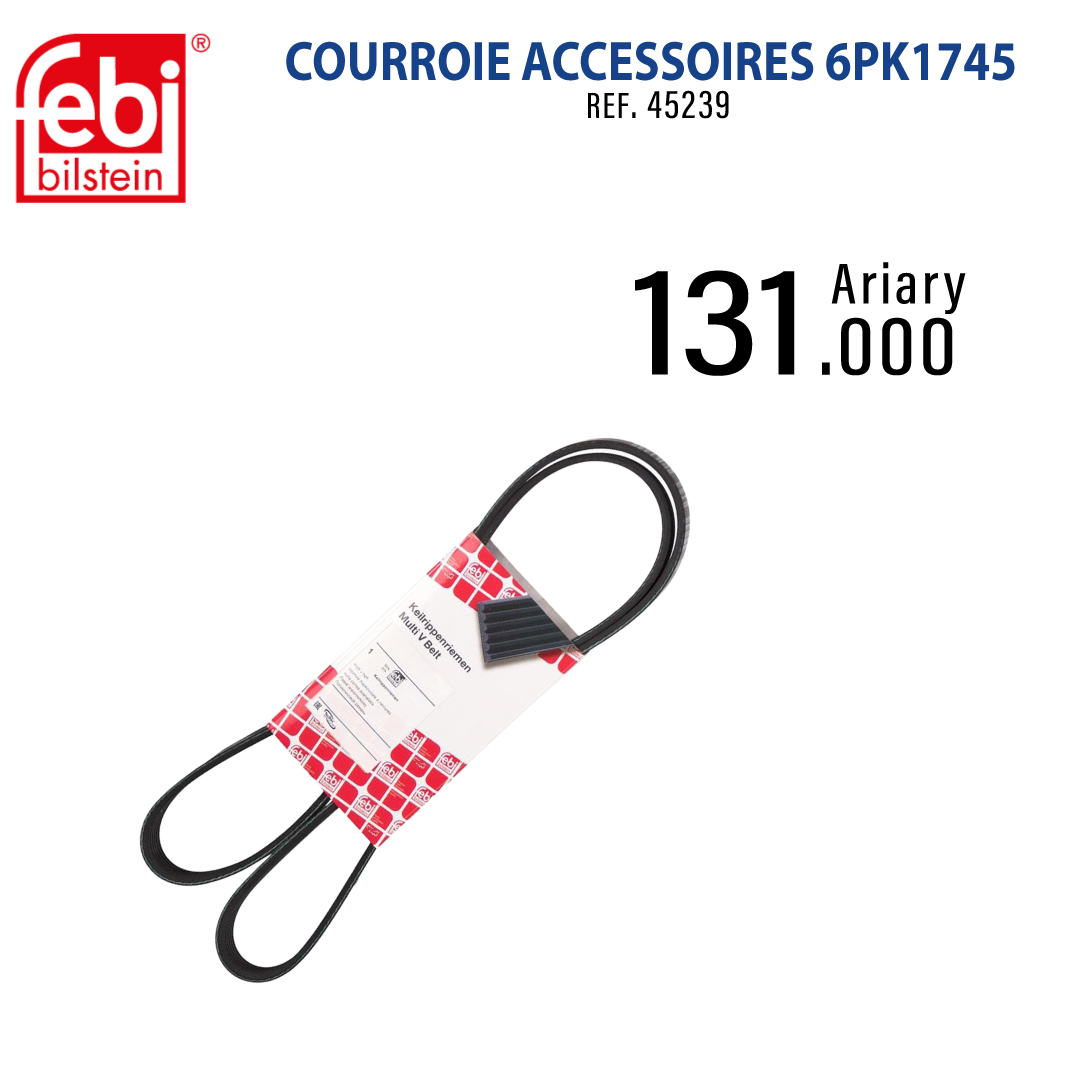 Courroie accessoires 6PK1745